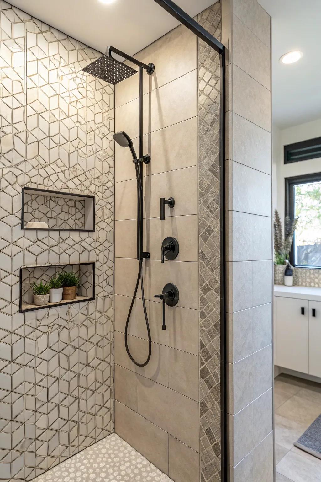 Engage your senses through textured surfaces.