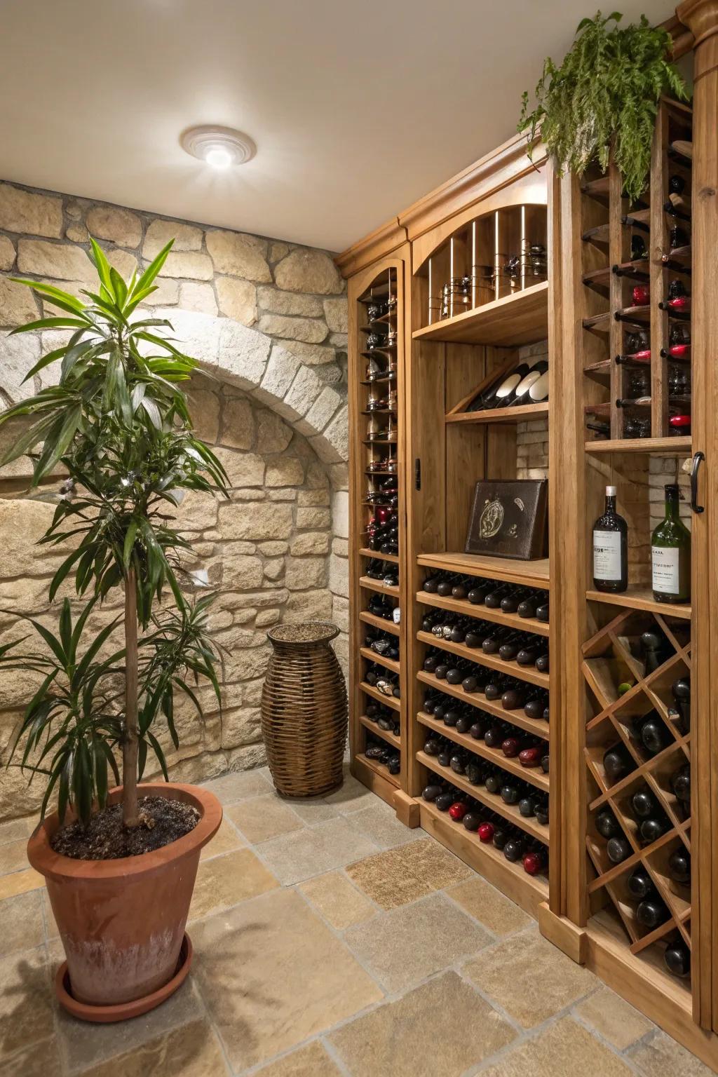 Green adds life to your wine cellar.