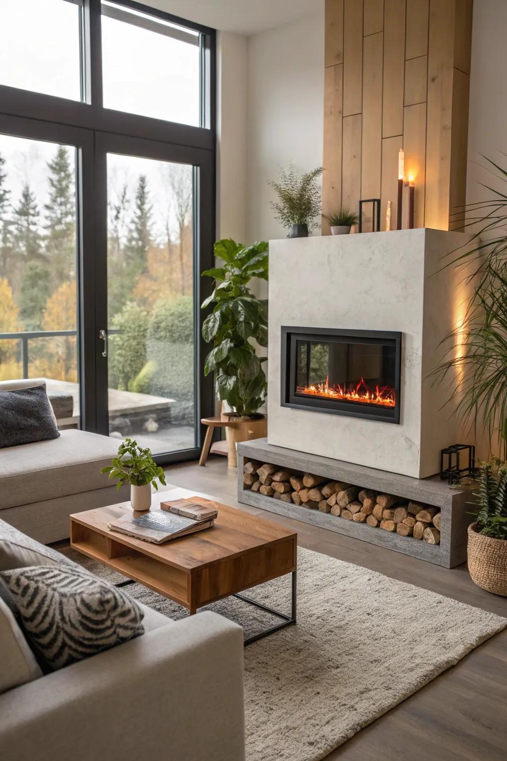 A fireplace warms both your home and the environment.