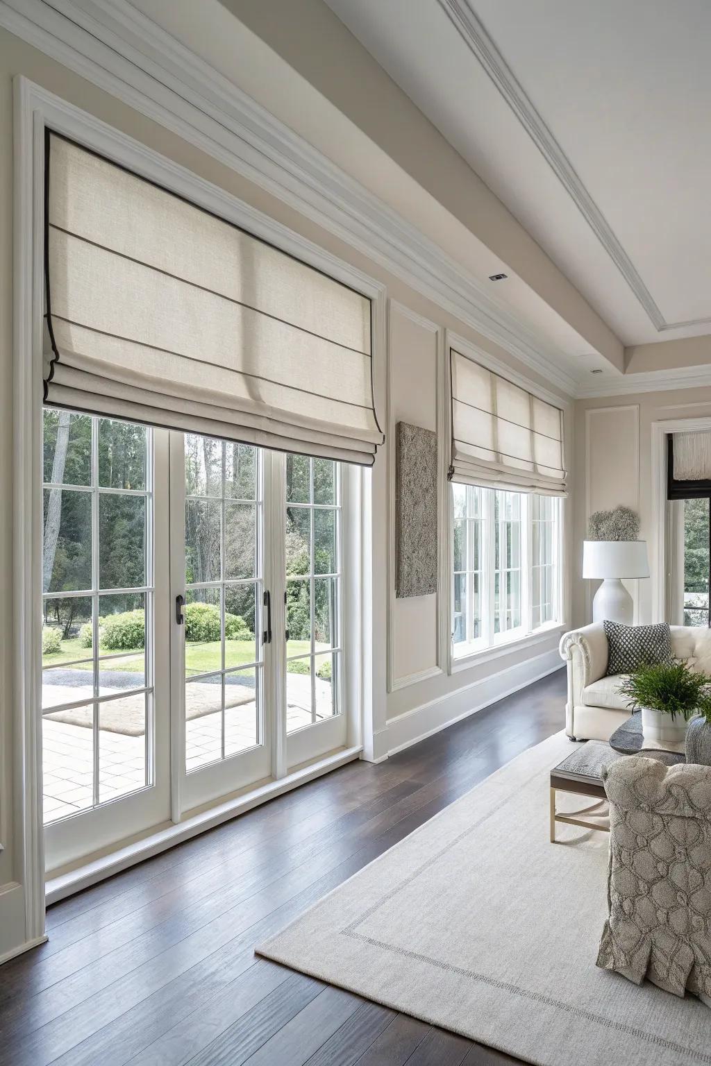 Straight valances offer a simple, minimalist appearance.