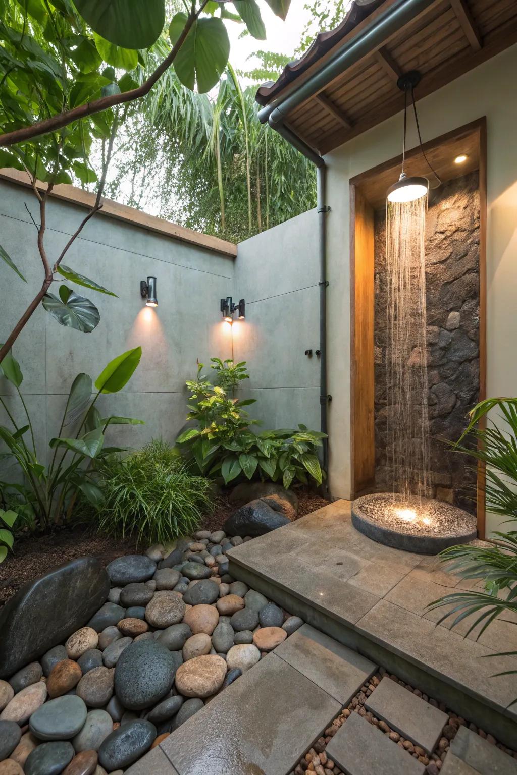 Find tranquility within a zen-inspired shower.