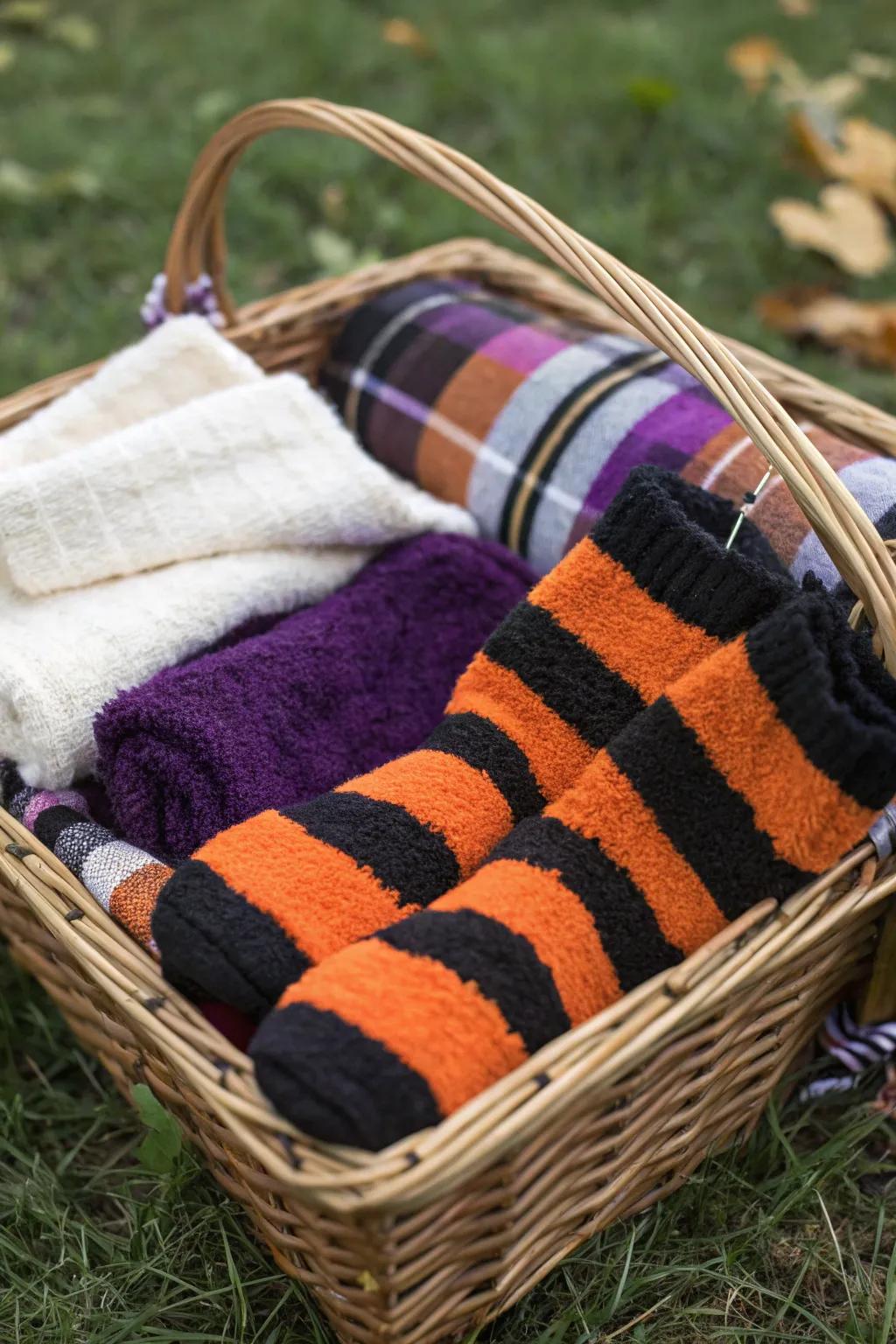 Keep cozy with Halloween-themed soft must-haves.