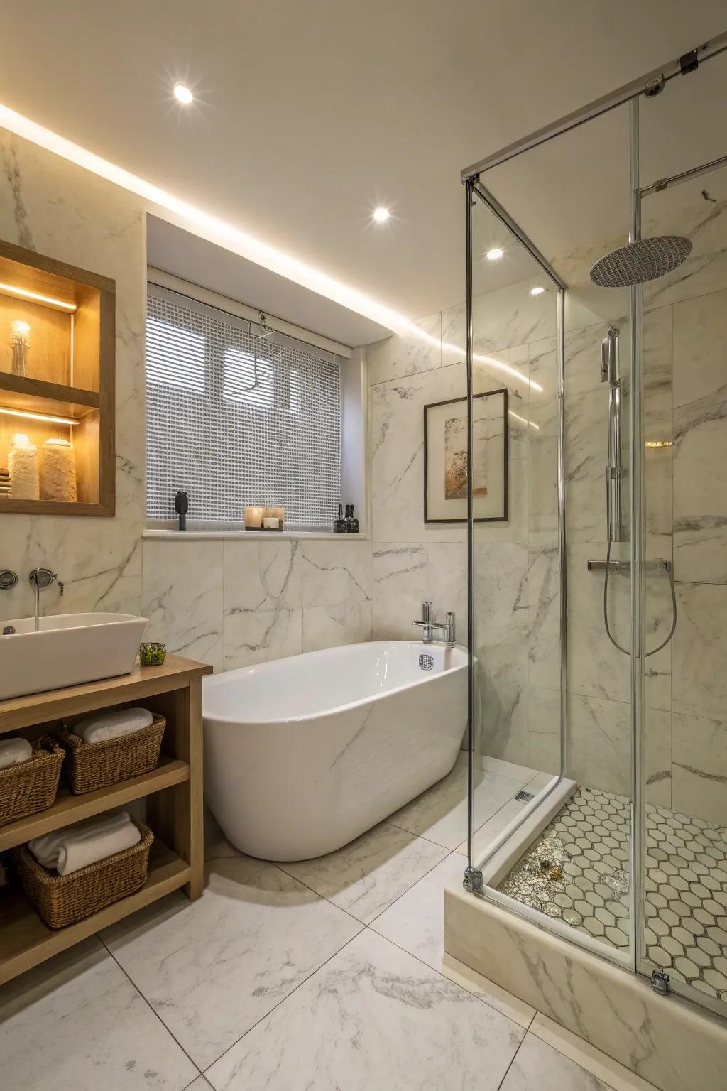 Create a spa-like atmosphere for ultimate relaxation.