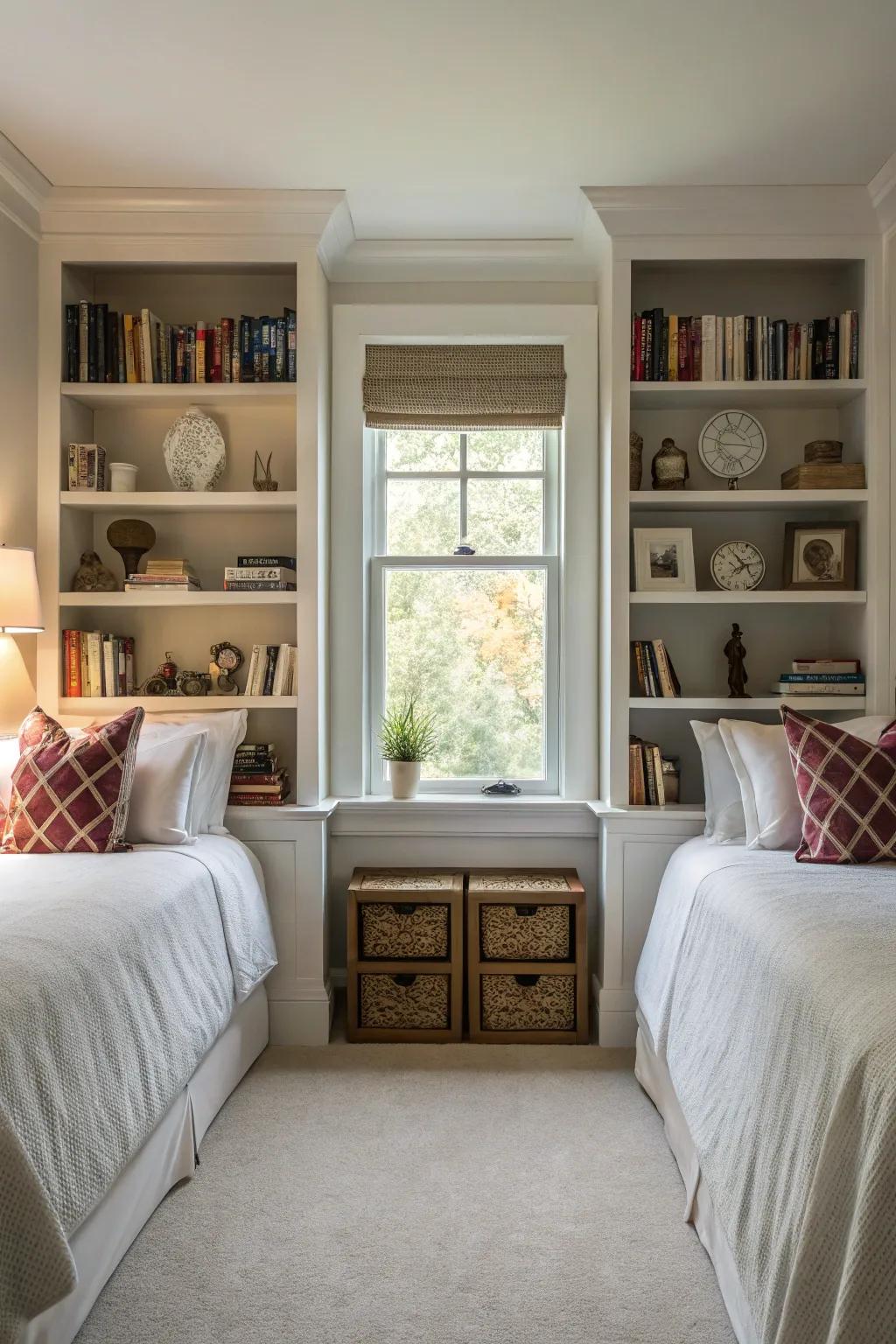 Balanced shelves bring equilibrium and harmony to your space.