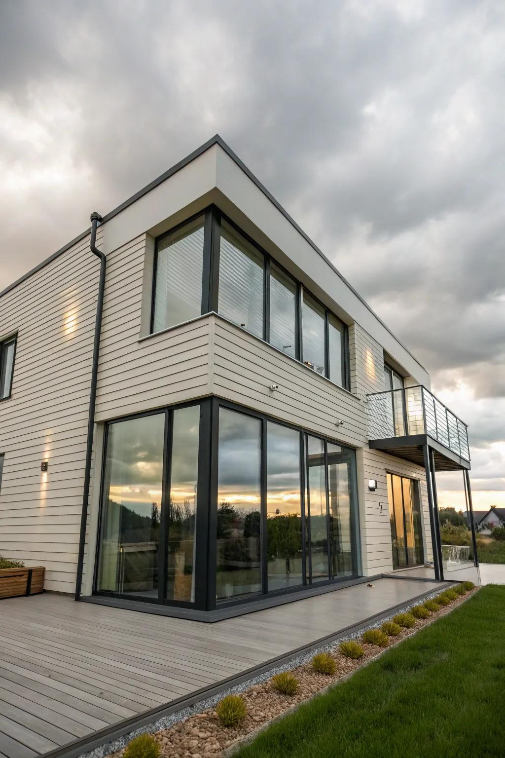 Sleek modern contours deliver a neat, contemporary aesthetic.