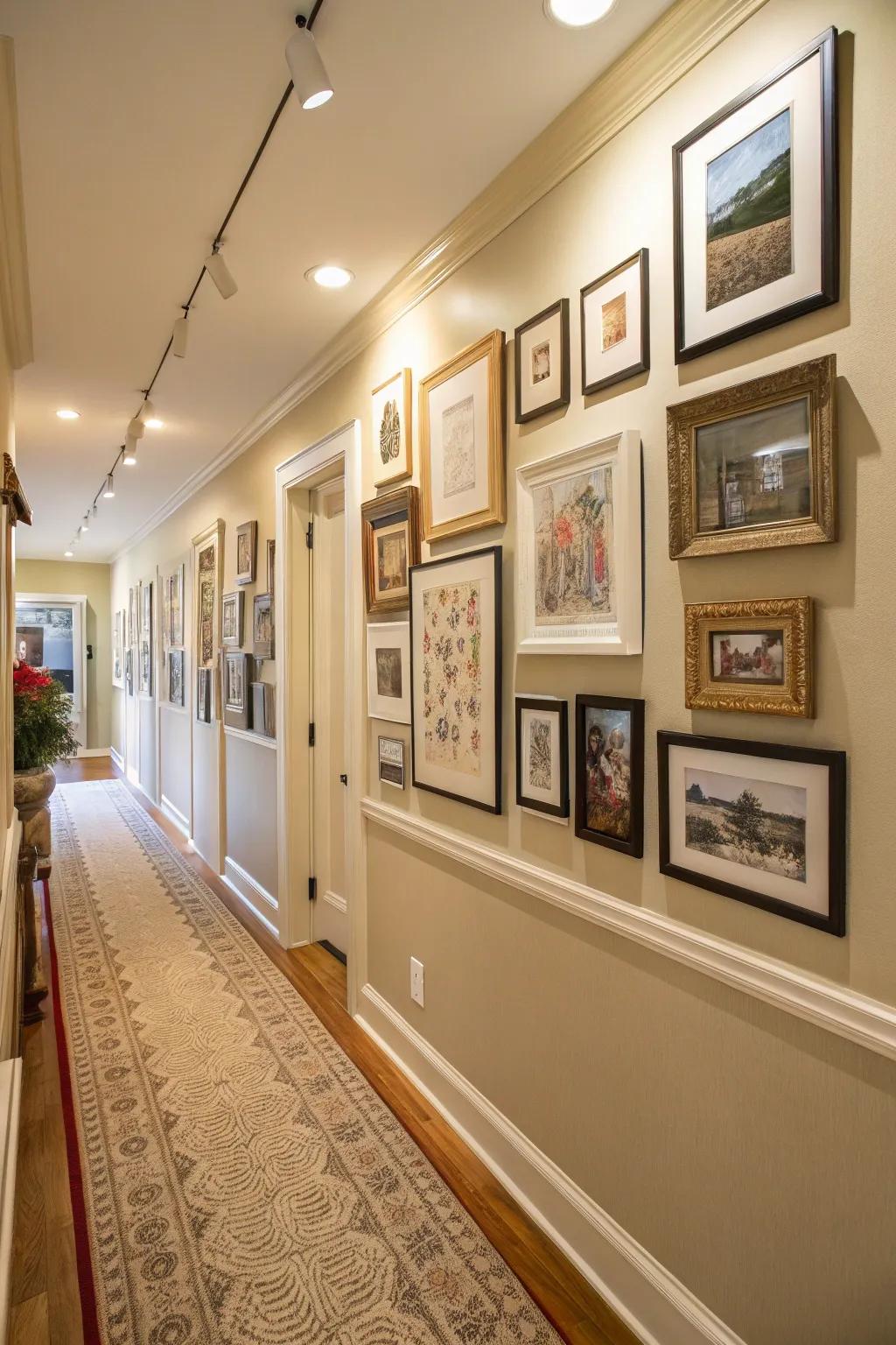 An art display that enhances the character and appeal of an entryway.