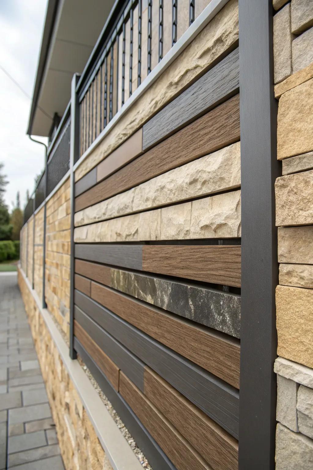A plank wall displays a combination of matte and glossy textures for added visual intrigue.