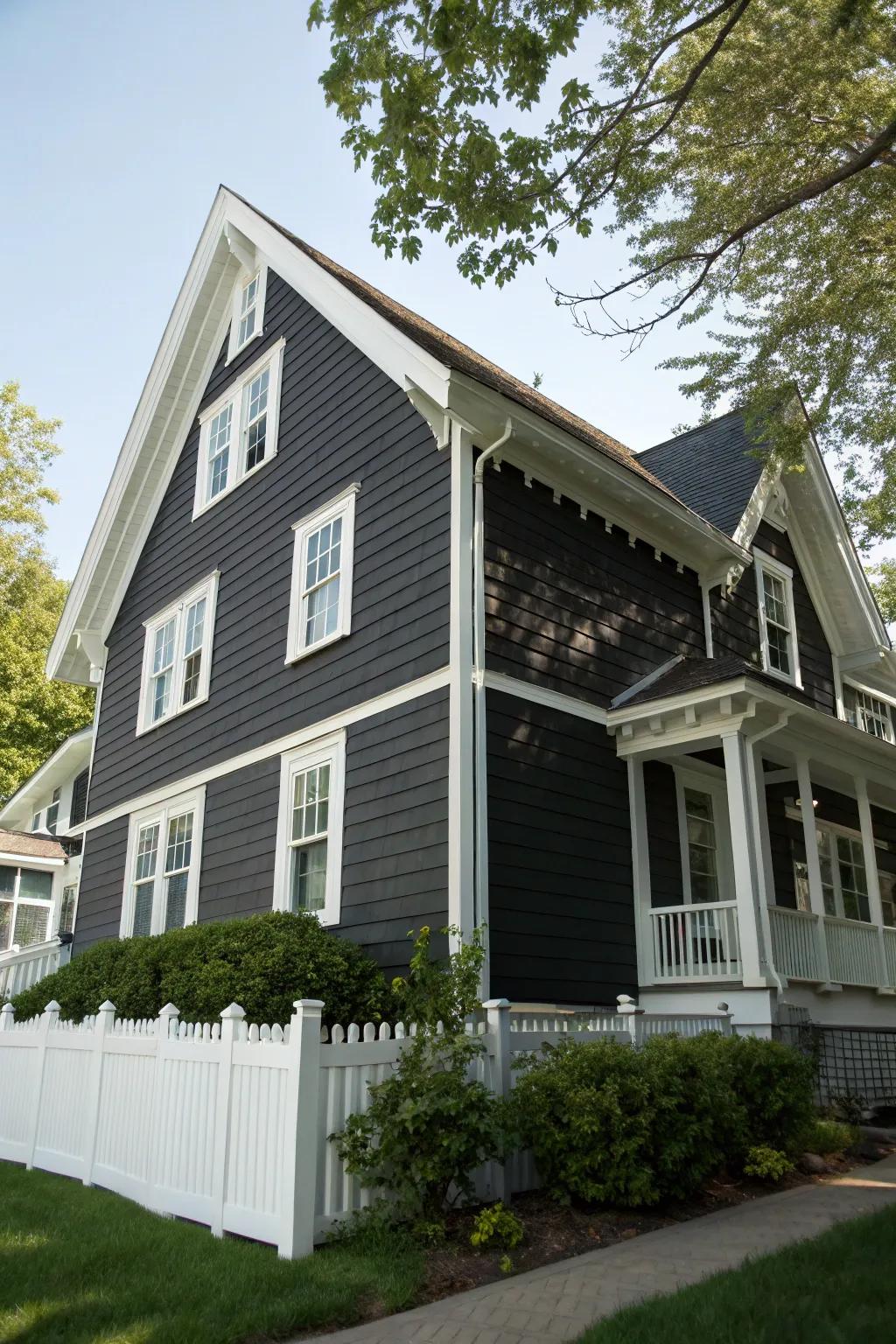 Contrasting trim injects drama and depth.