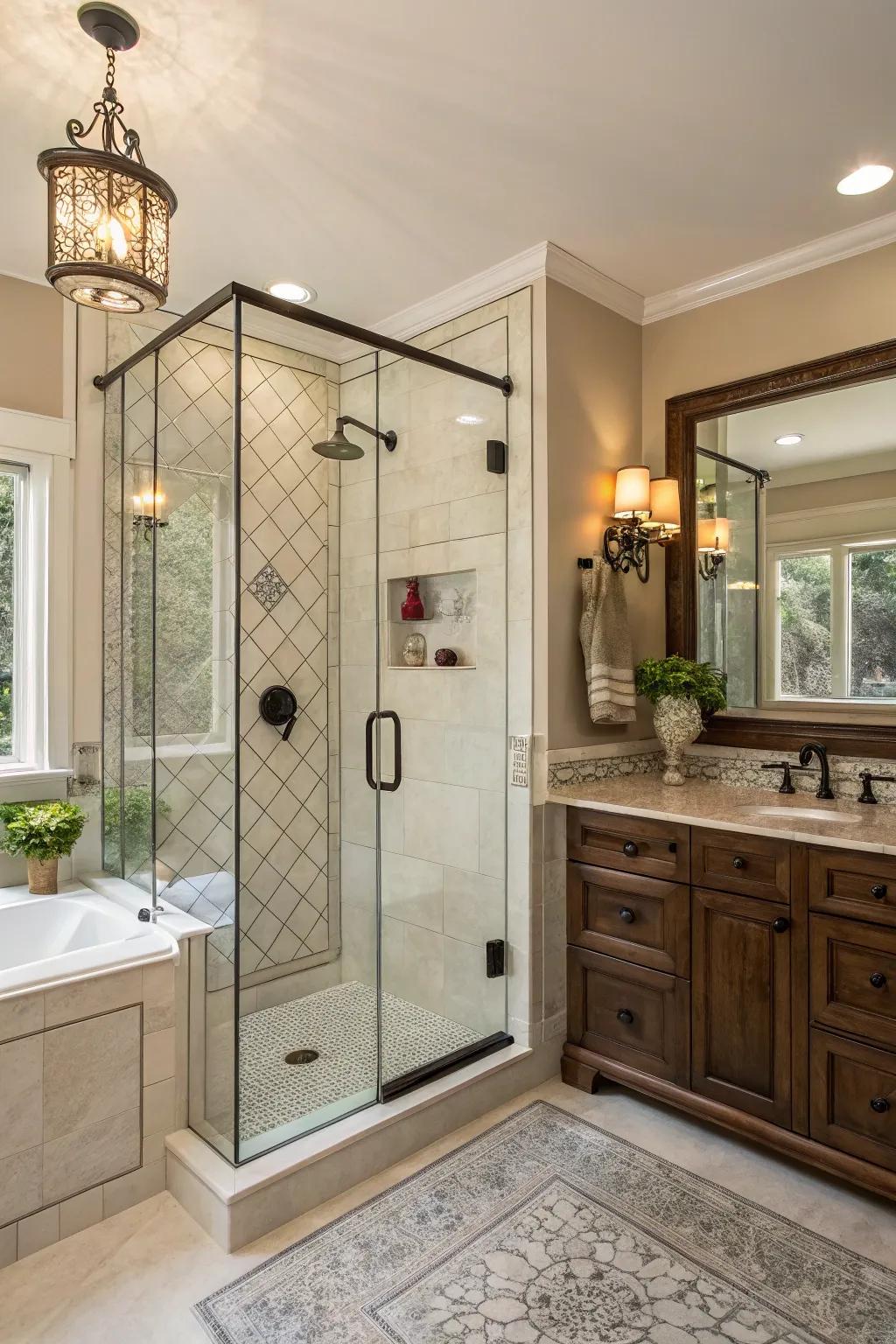 Achieve balance by blending different styles.