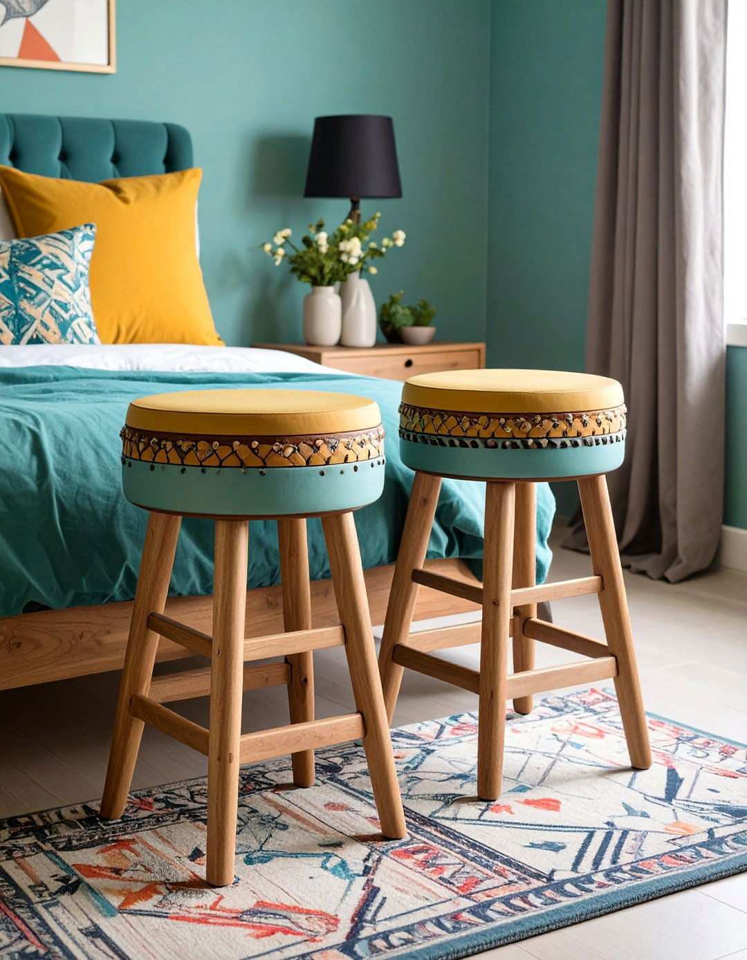 Accent Stool Bedroom Seating Area - 20 Bedroom Seating Area Ideas