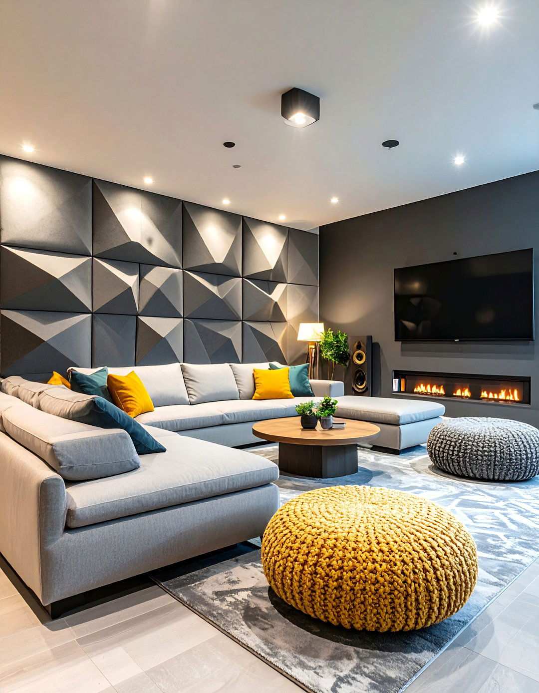 Acoustic Basement Wall Panels - 20 Basement Wall Ideas