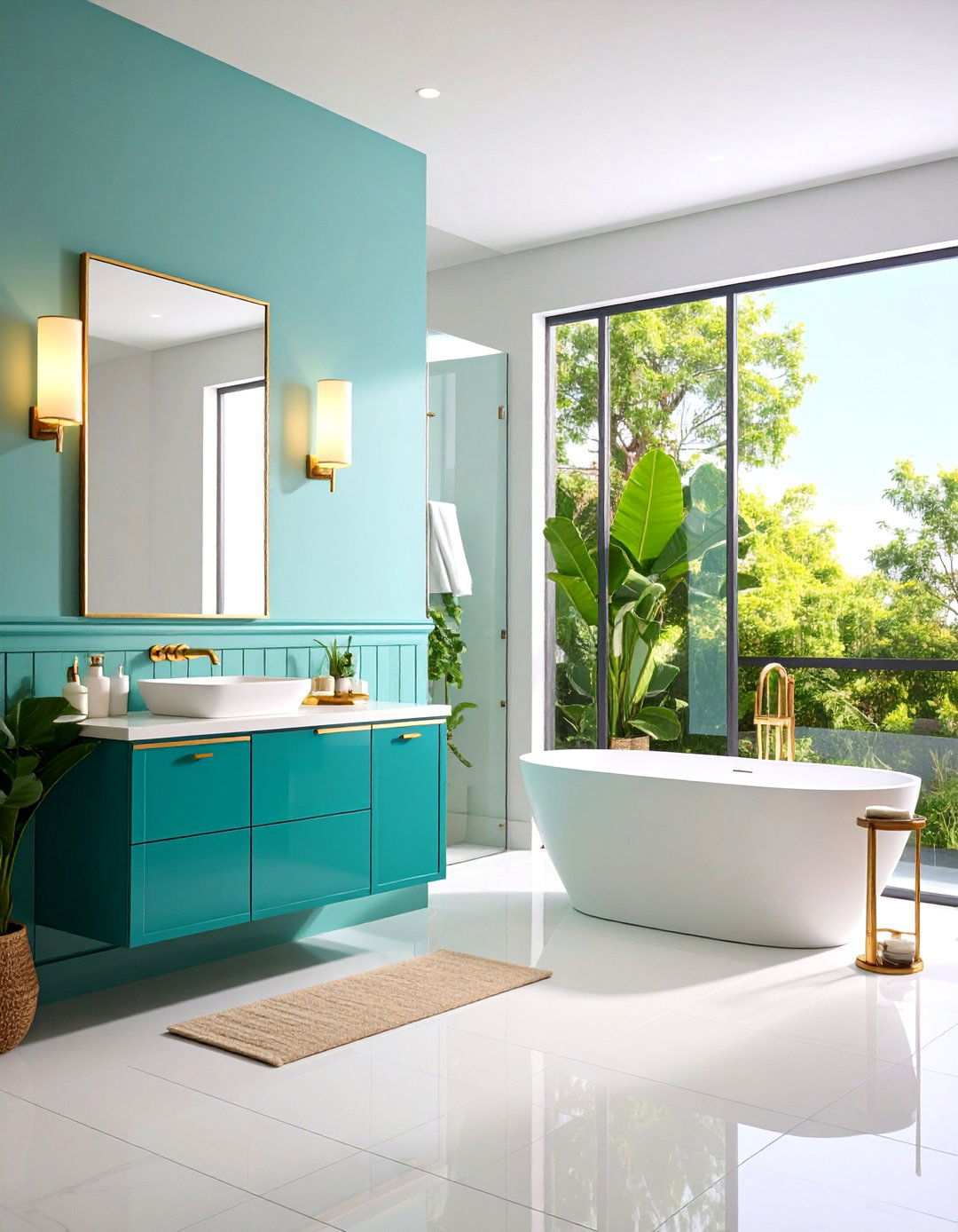 Acrylic Bathroom Wainscoting for Easy Cleaning - 20 Bathroom Wainscoting Ideas