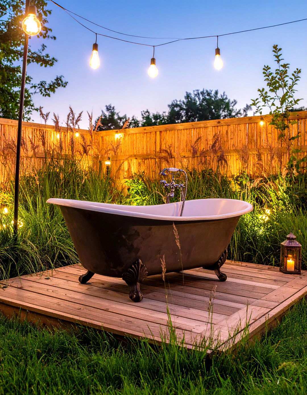 Alfresco Garden Bathtub Retreat - 20 Bathtub Ideas