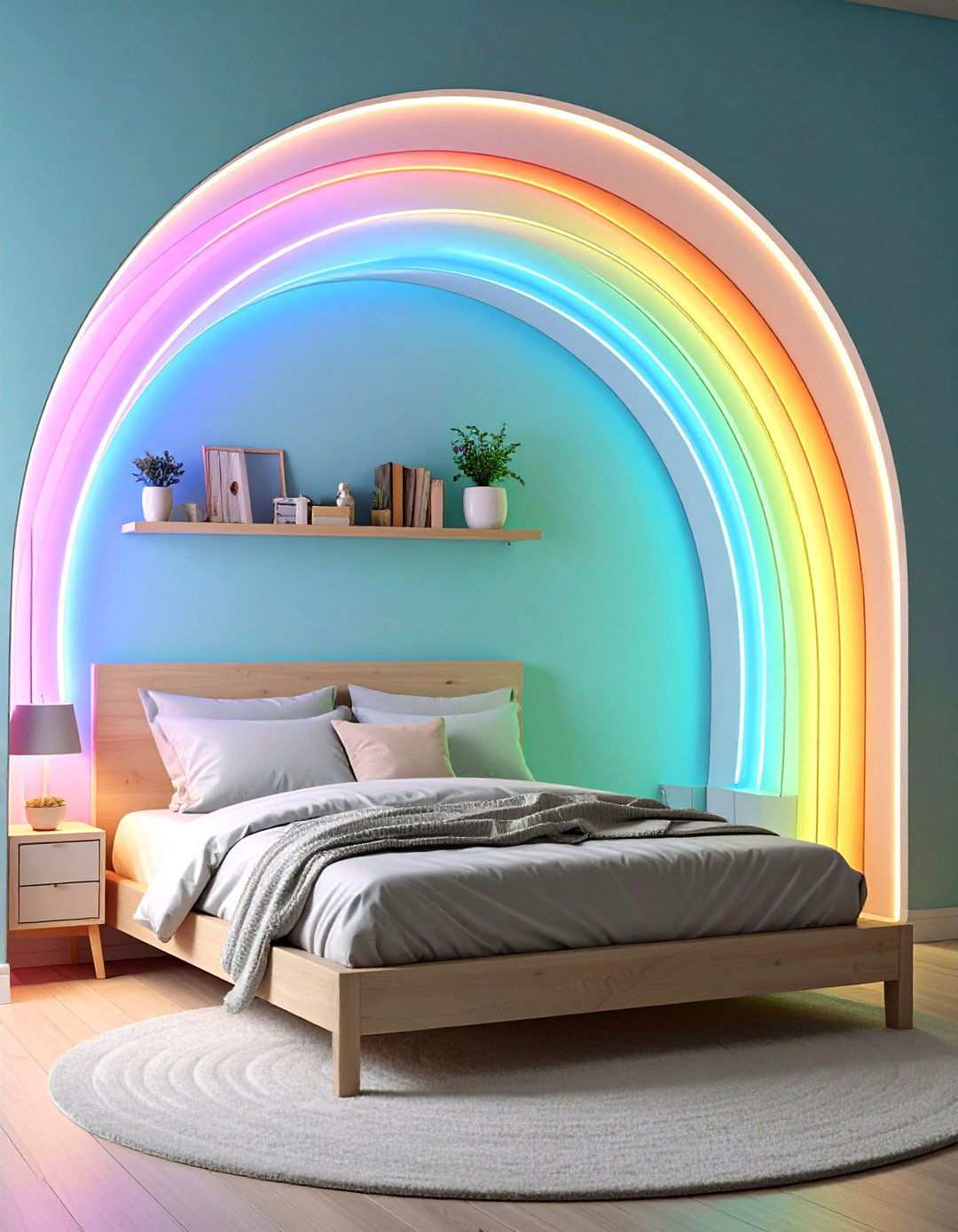 Arch Entry Bed Nook for Soft Lines - 20 Bed Nook Ideas