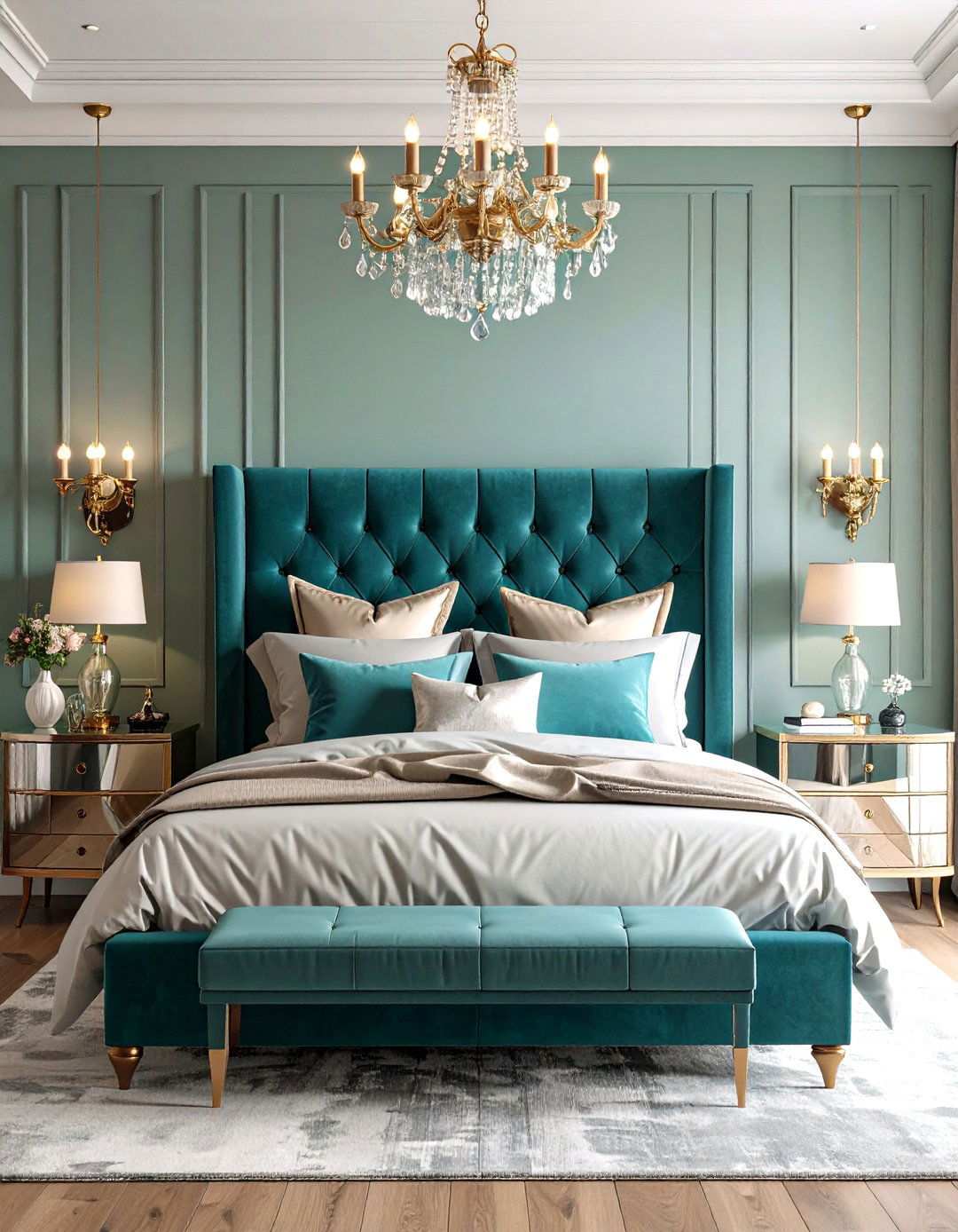 Art Deco Bedroom Luxury Elements - 20 Art Deco Interior Design Ideas