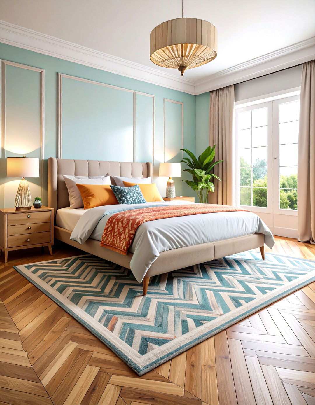 Art Deco Chevron and Zigzag Elements - 20 Art Deco Bedroom Ideas