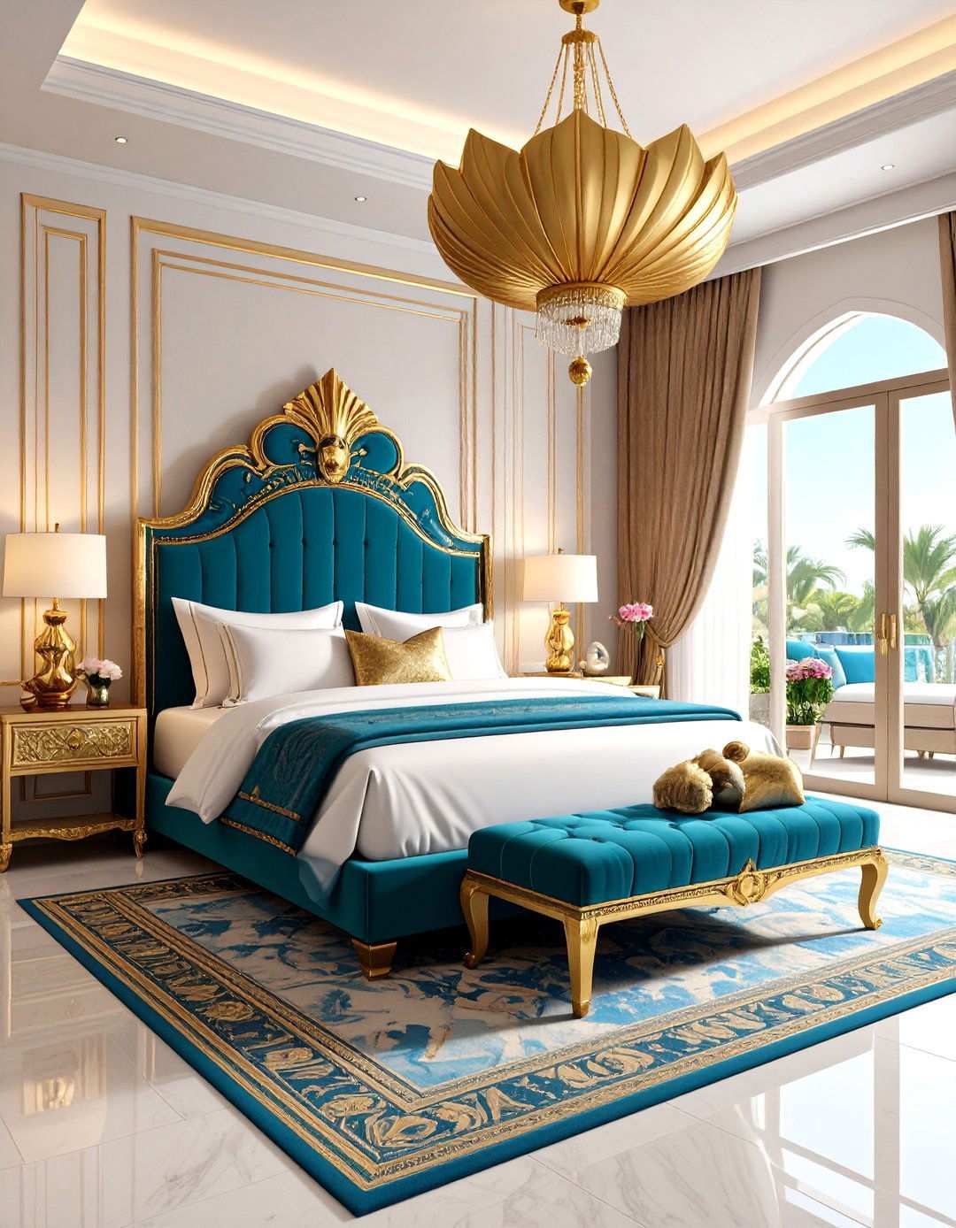 Art Deco Egyptian Inspired Elements - 20 Art Deco Bedroom Ideas