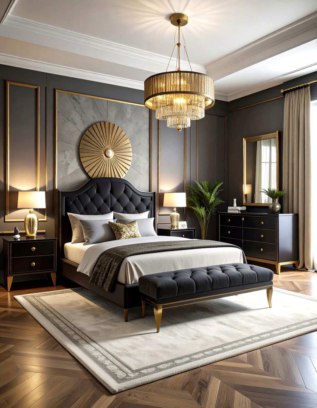 Art Deco Inspired Bedroom Design - 20 Bedroom Design Ideas