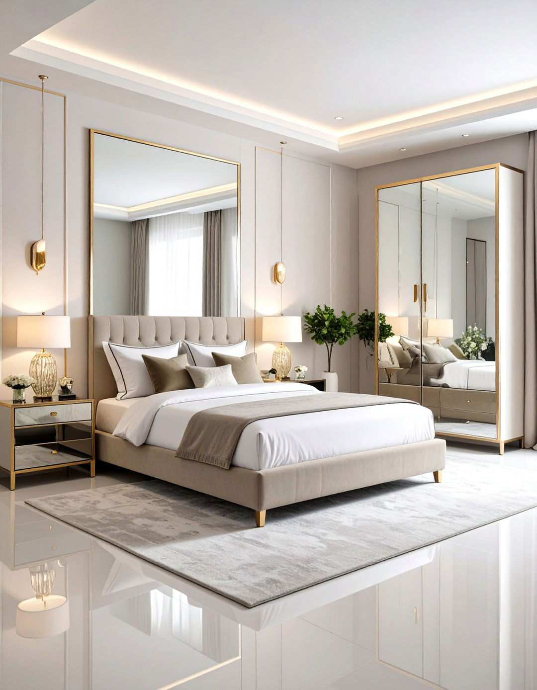 Art Deco Mirrored Bedroom Furniture Collection - 20 Art Deco Bedroom Ideas