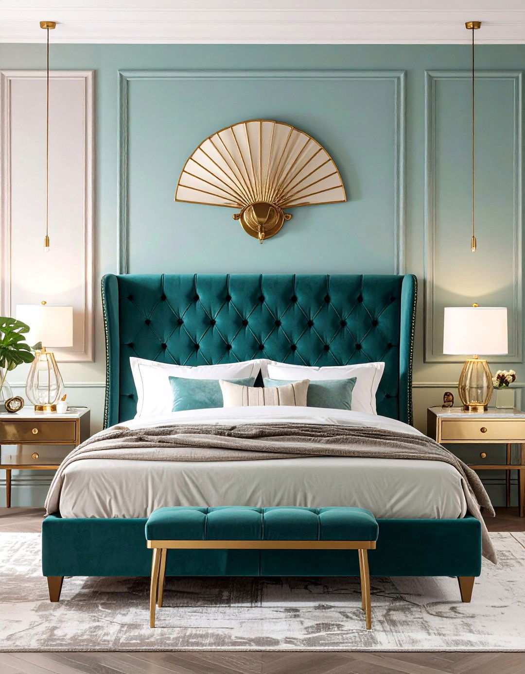 Art Deco Statement Wall Sconce - 20 Bedroom Wall Sconce Ideas