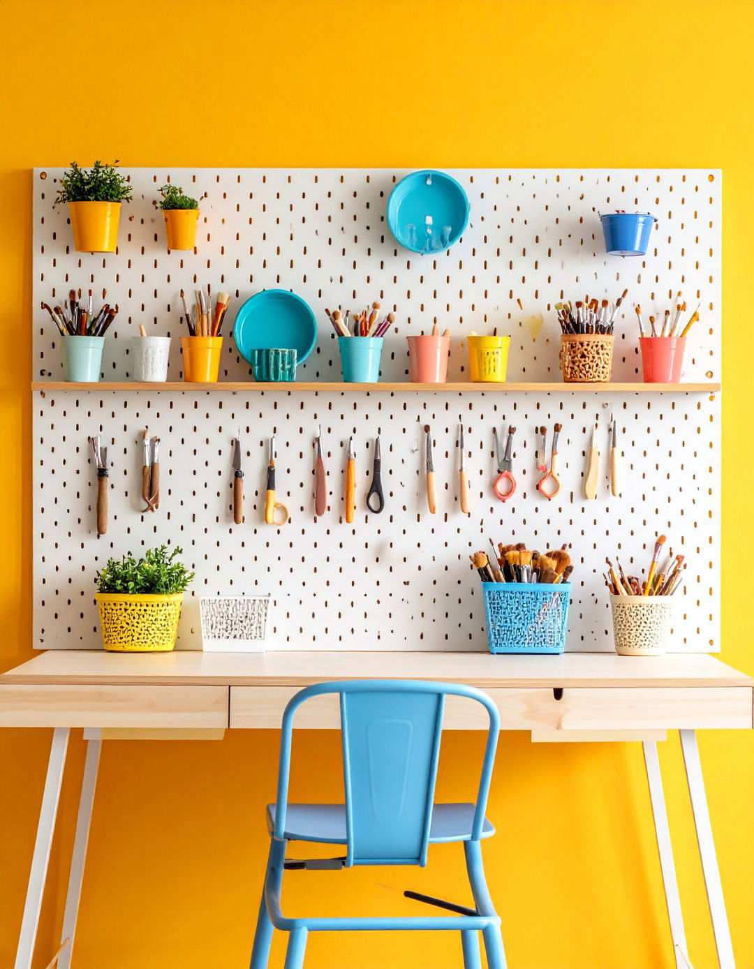 Art Room Pegboard Organization Systems - 20 Art Room Ideas