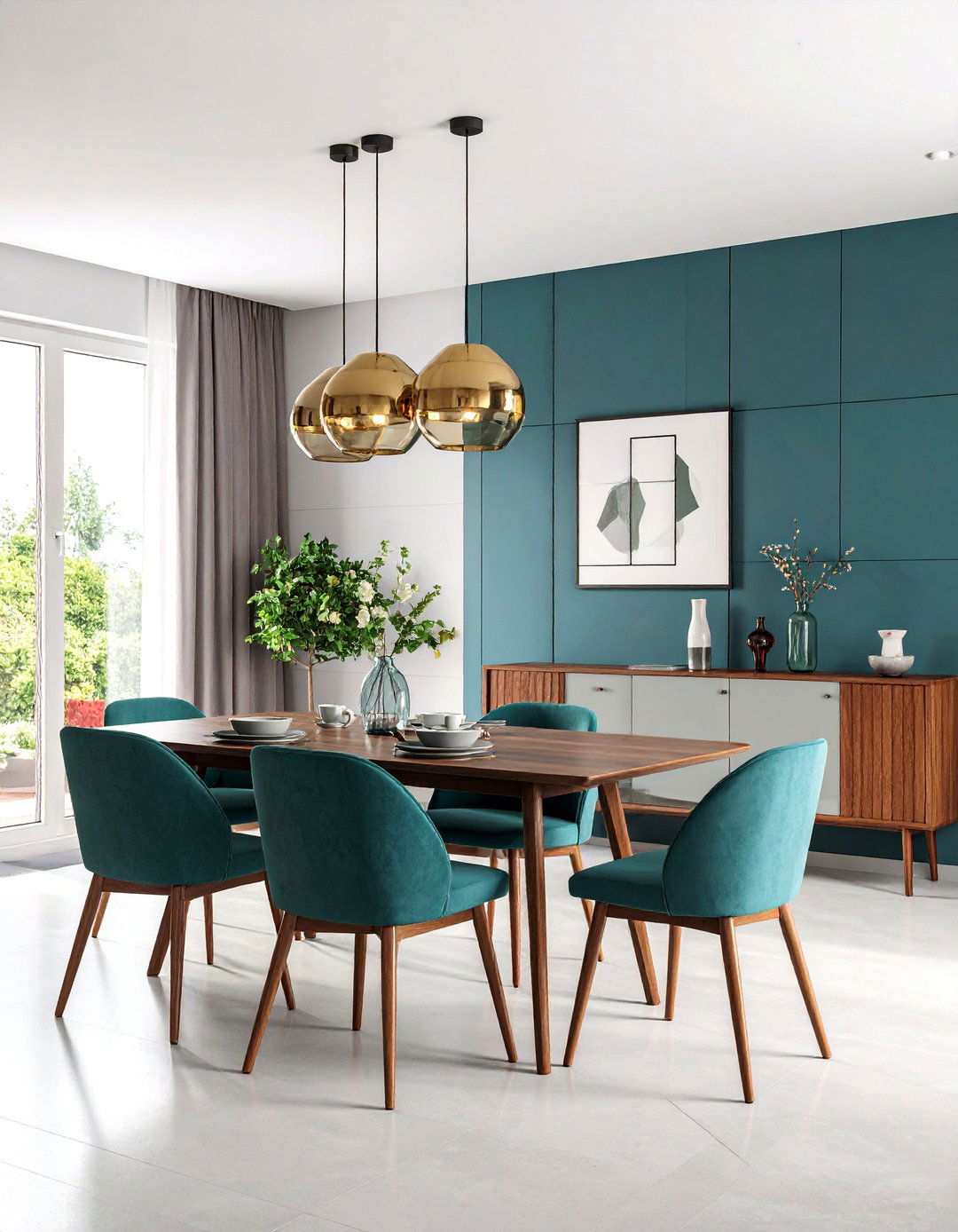 Asymmetrical Balance Color Block Walls - 20 Asymmetrical Balance Interior Design Ideas