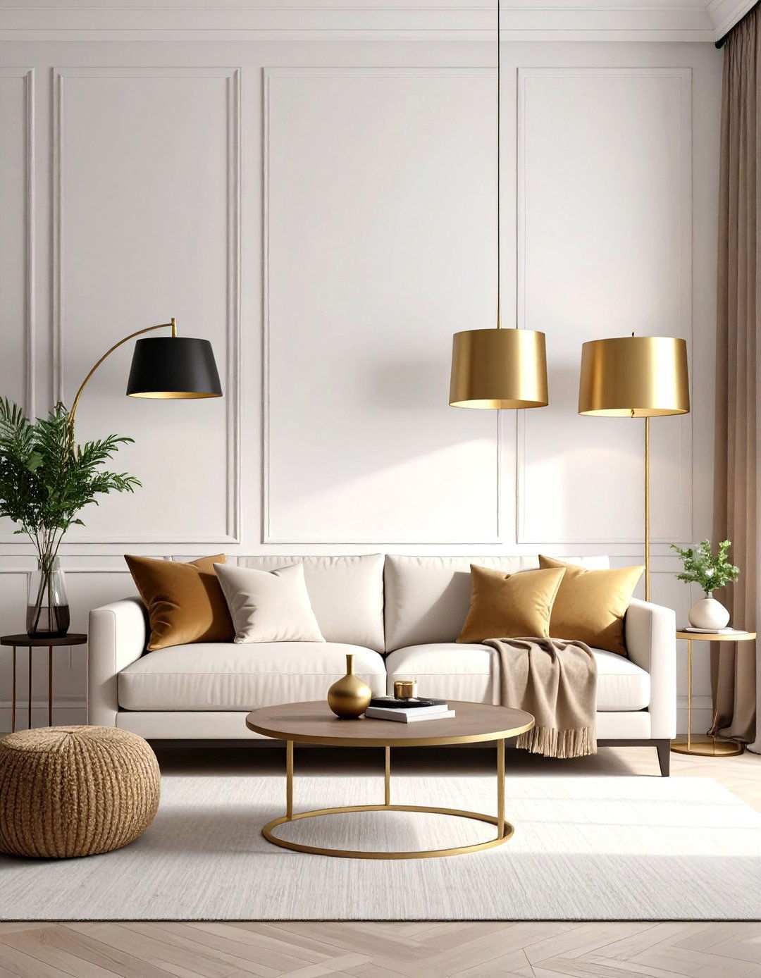 Asymmetrical Balance Floor Lamp Placement - 20 Asymmetrical Balance Interior Design Ideas