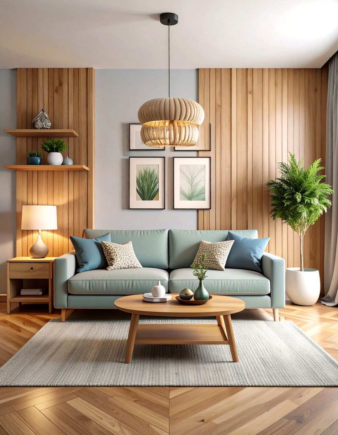 Asymmetrical Balance Mixed Media Walls - 20 Asymmetrical Balance Interior Design Ideas