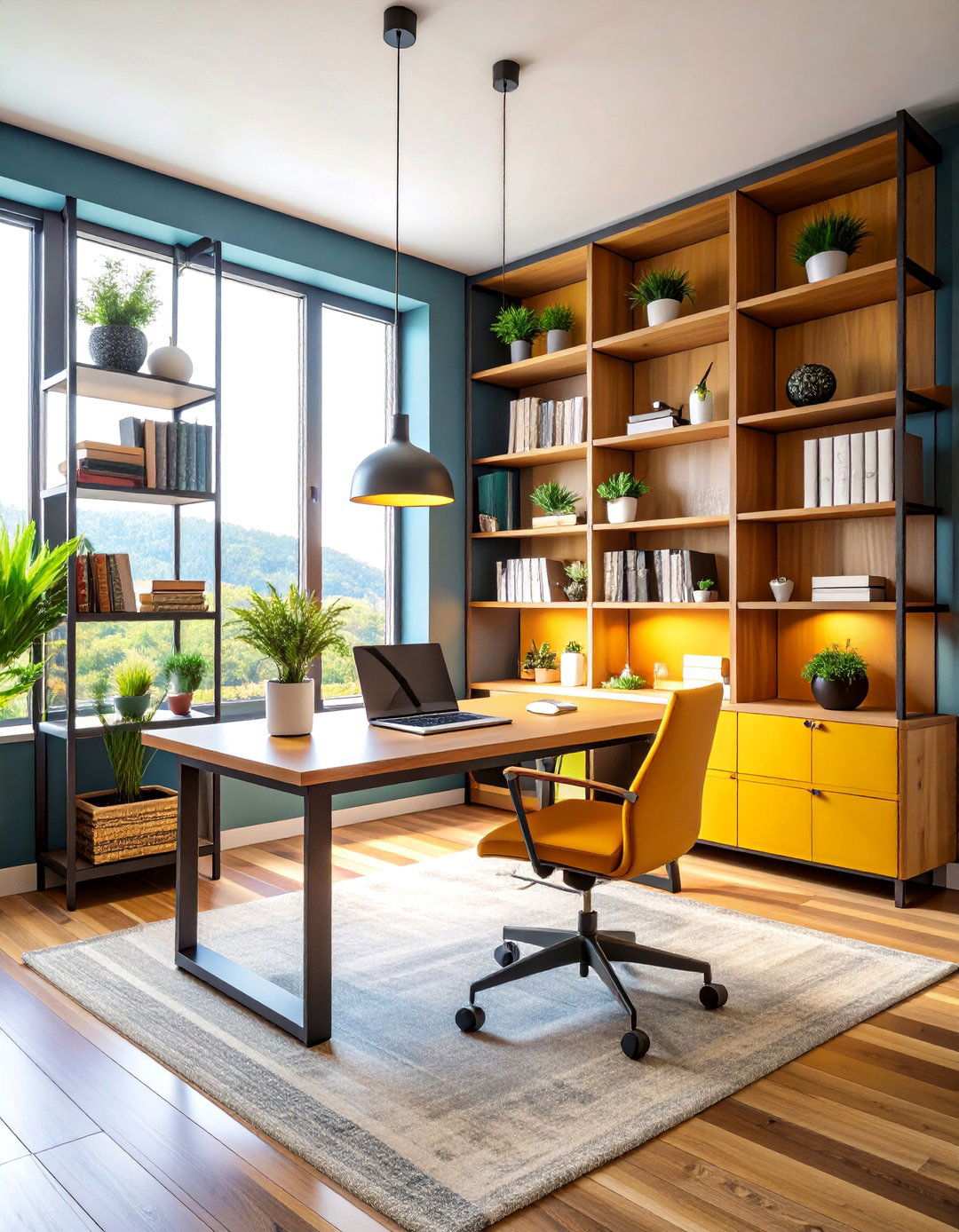 Asymmetrical Balance Office Layouts - 20 Asymmetrical Balance Interior Design Ideas