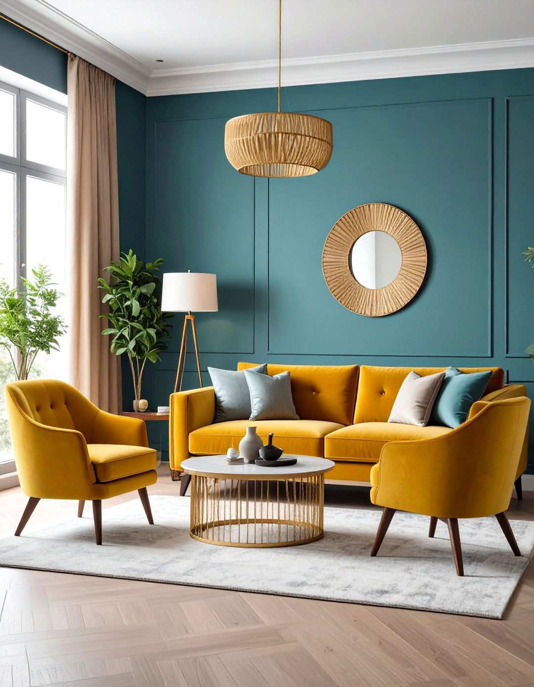 Asymmetrical Balance Sofa Arrangements - 20 Asymmetrical Balance Interior Design Ideas