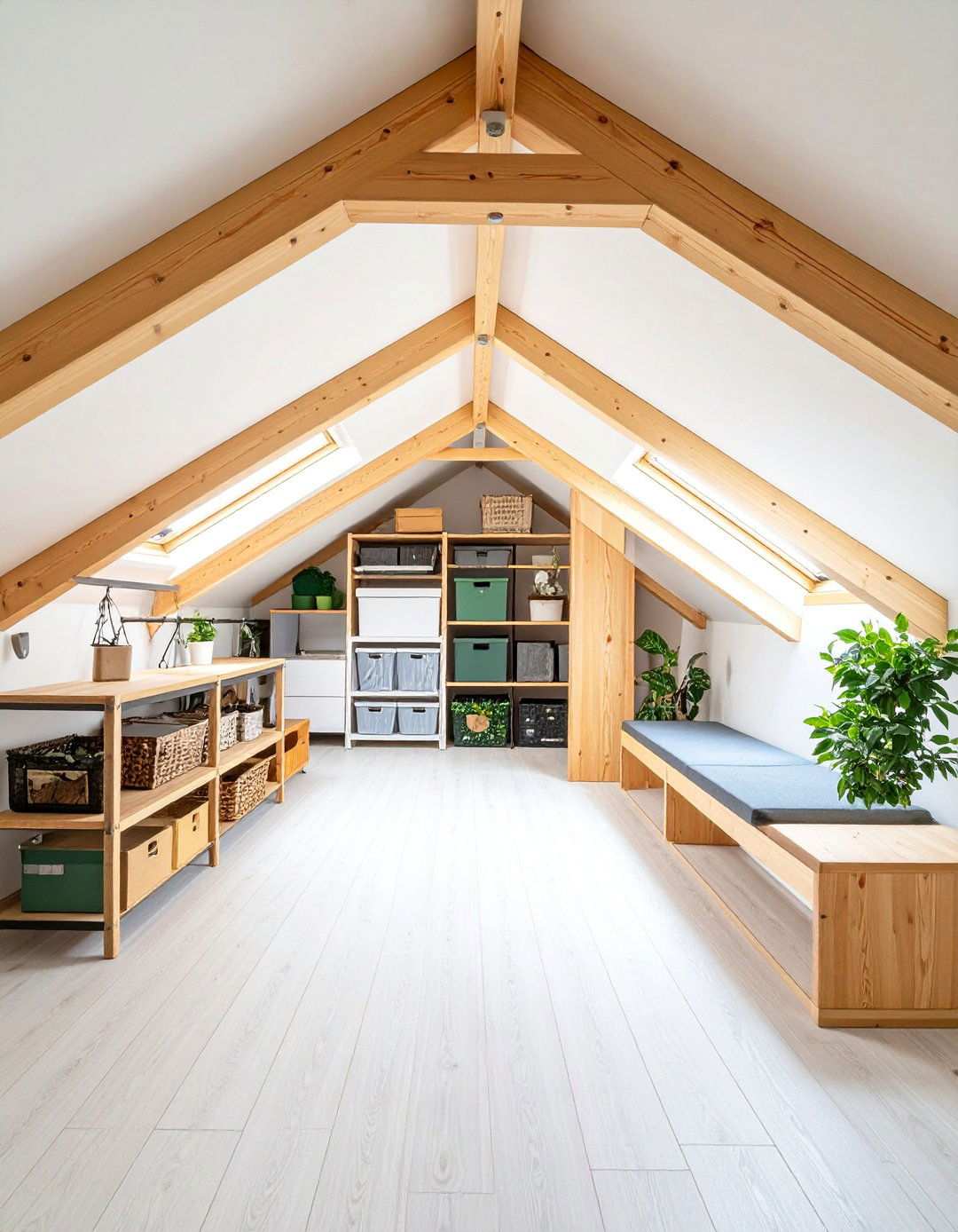 Attic Room Storage Solution with Smart Organization Systems - 20 attic room ideas