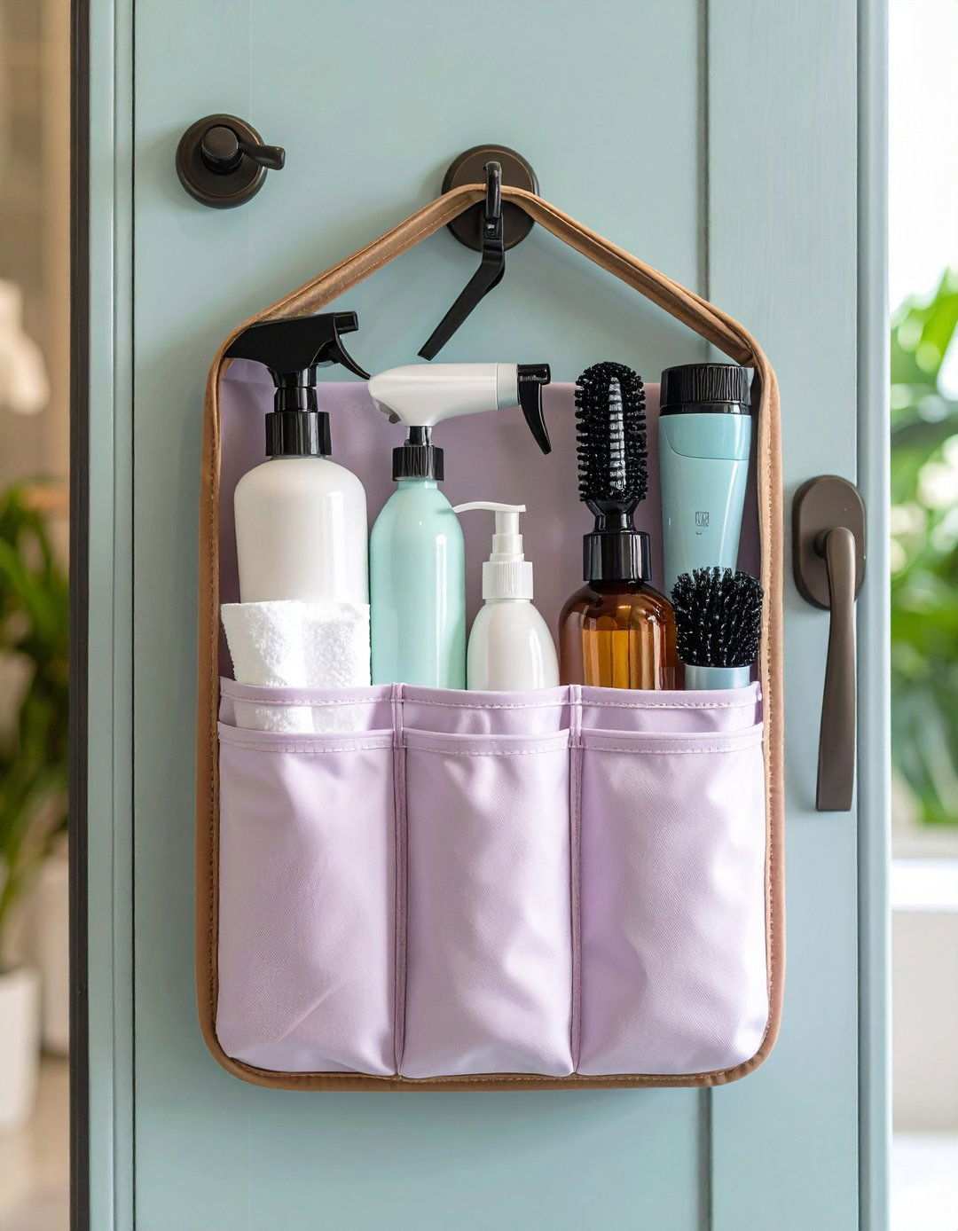 Back of Door Pocket Bathroom Organization - 20 Bathroom Organization Ideas