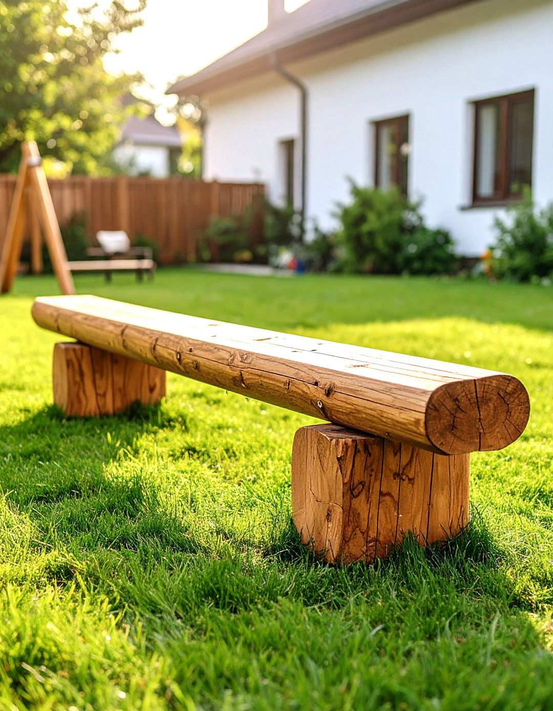 Backyard Balance Beam for Skill Development - 20 Backyard Ideas for Kids