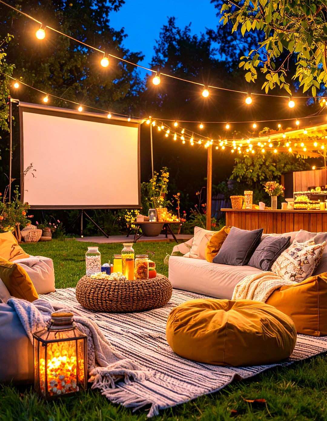 Backyard Birthday Movie Night Magic - 20 Backyard Birthday Party Ideas