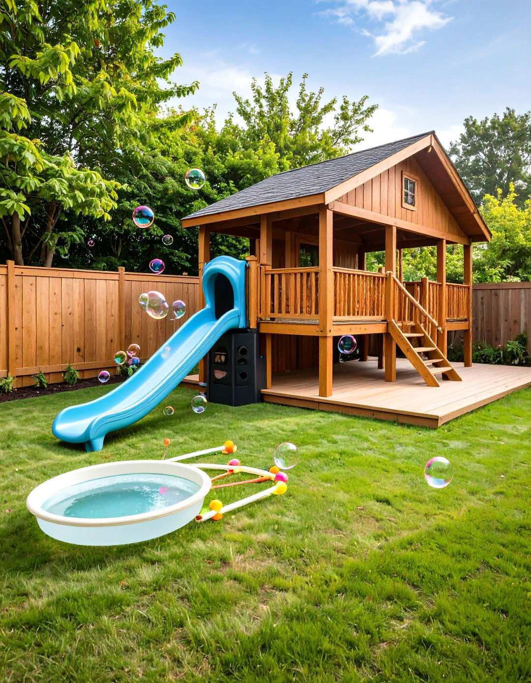 Backyard Bubble Station for Magical Play - 20 Backyard Ideas for Kids