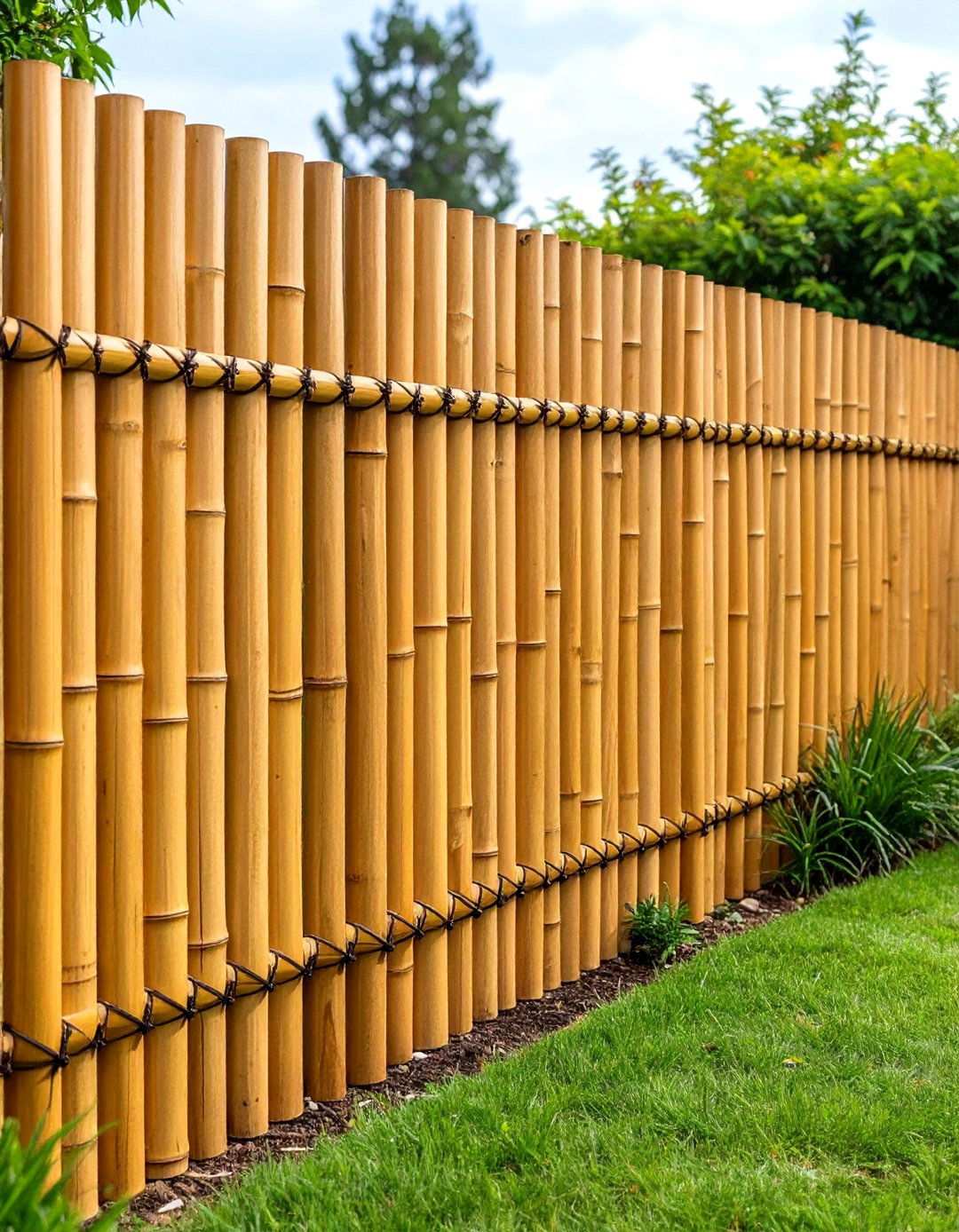 Bamboo Fence - 20 Vegetable Garden Fence Ideas