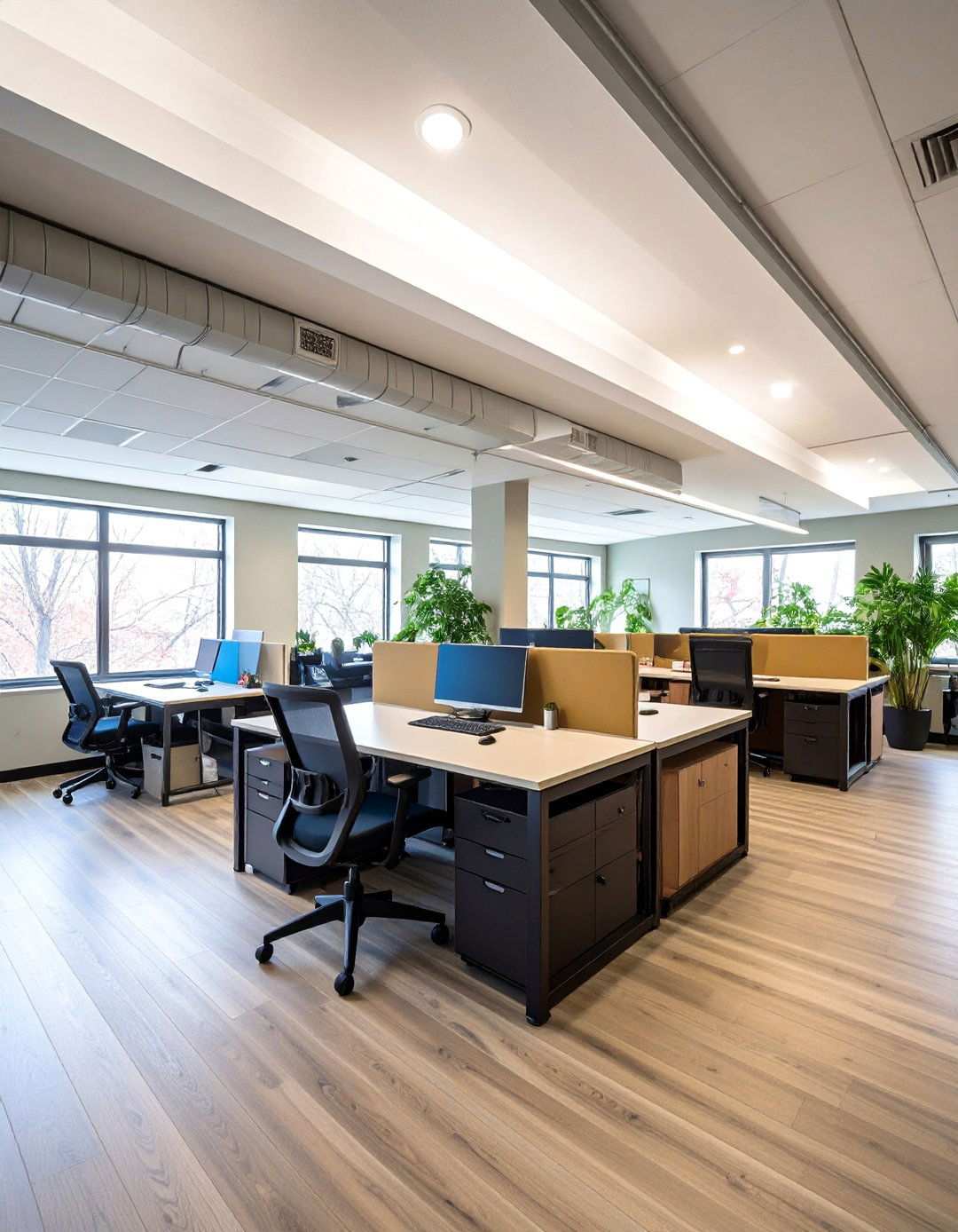 Basement Office Natural Light Maximization - 20 basement office ideas