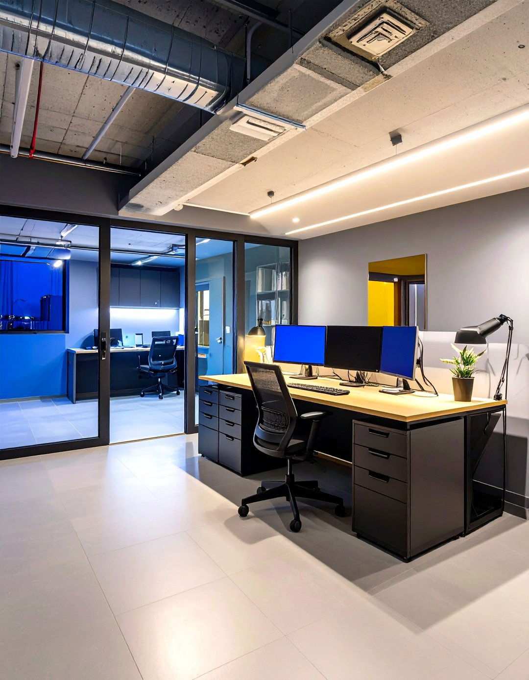 Basement Office Security and Privacy - 20 basement office ideas