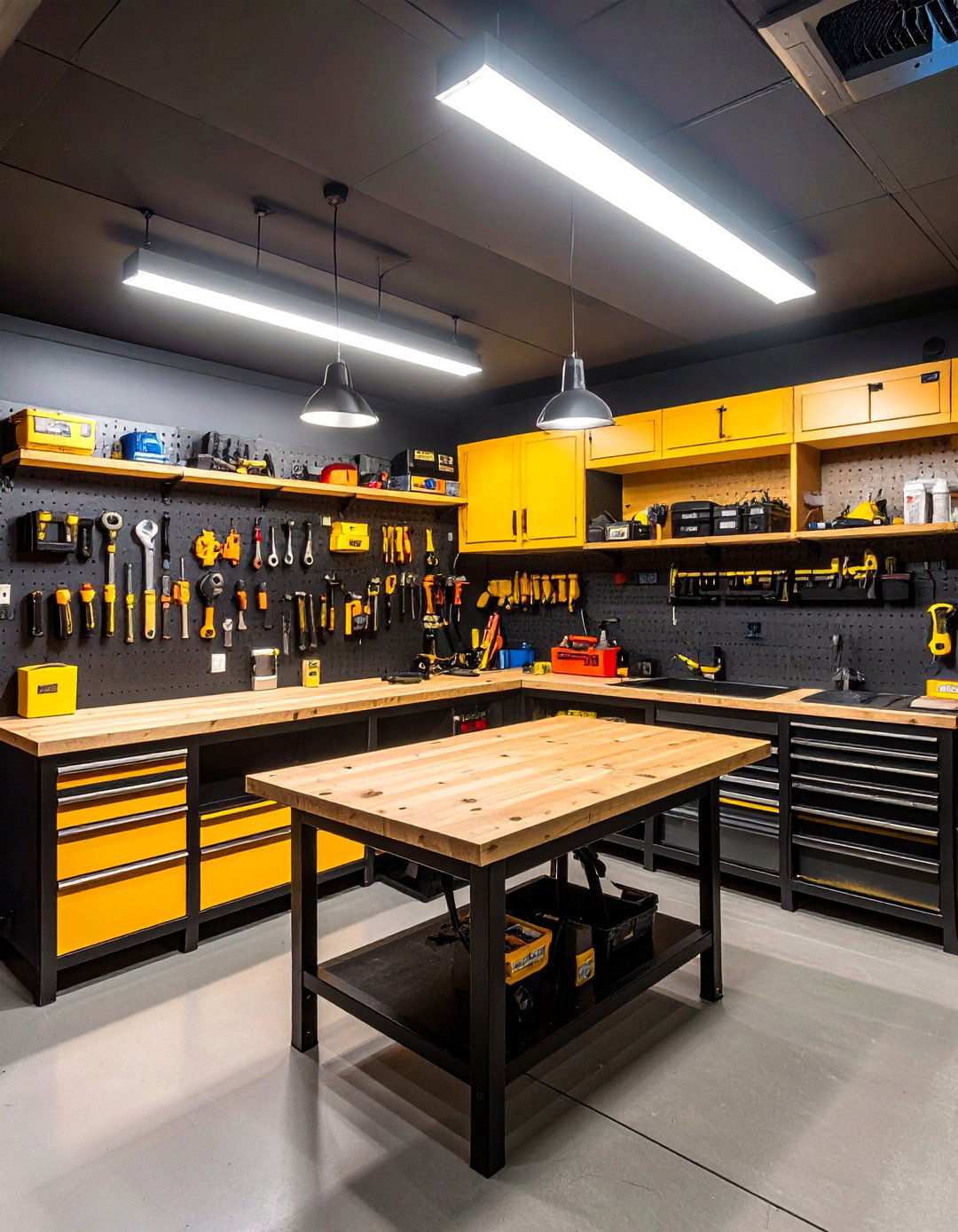 Basement Workshop and Tool Storage - 20 Basement Ideas