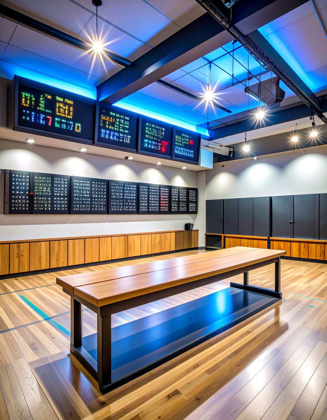 Basketball Room Decor with Scoreboard Wall Features - 20 basketball room decor ideas