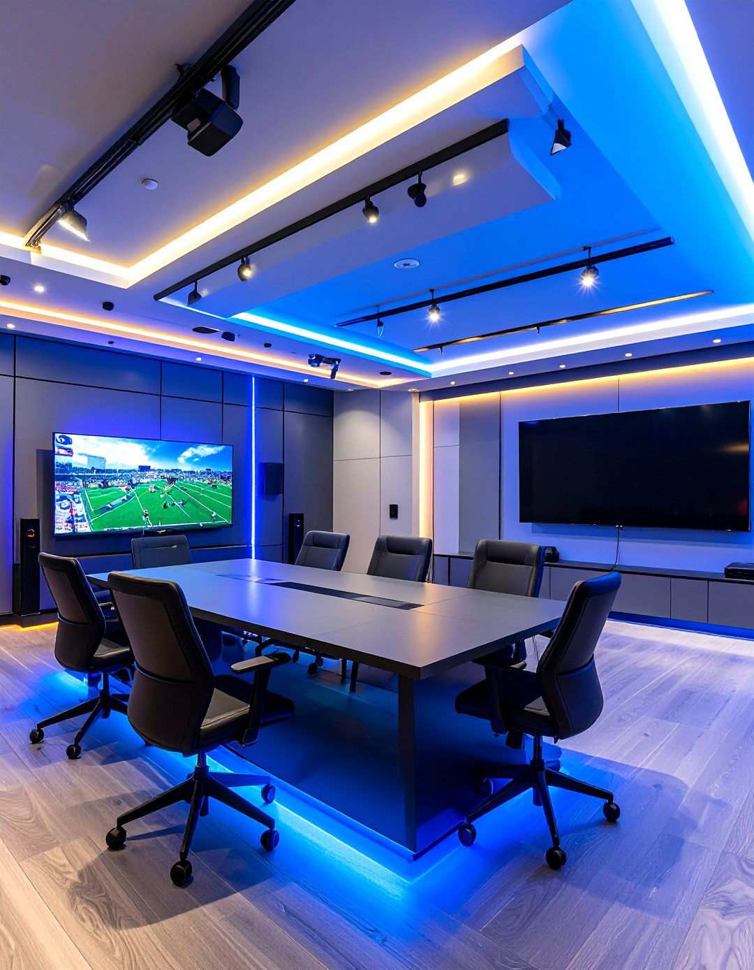 Basketball Room Decor with Smart LED Team Lighting - 20 basketball room decor ideas