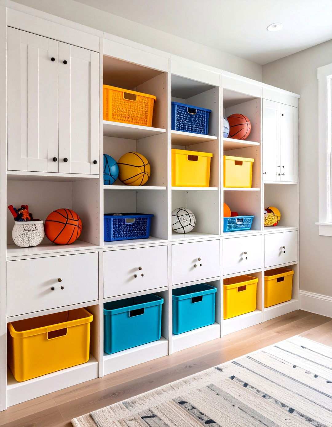 Basketball Room Decor with Smart Storage Solutions - 20 basketball room decor ideas