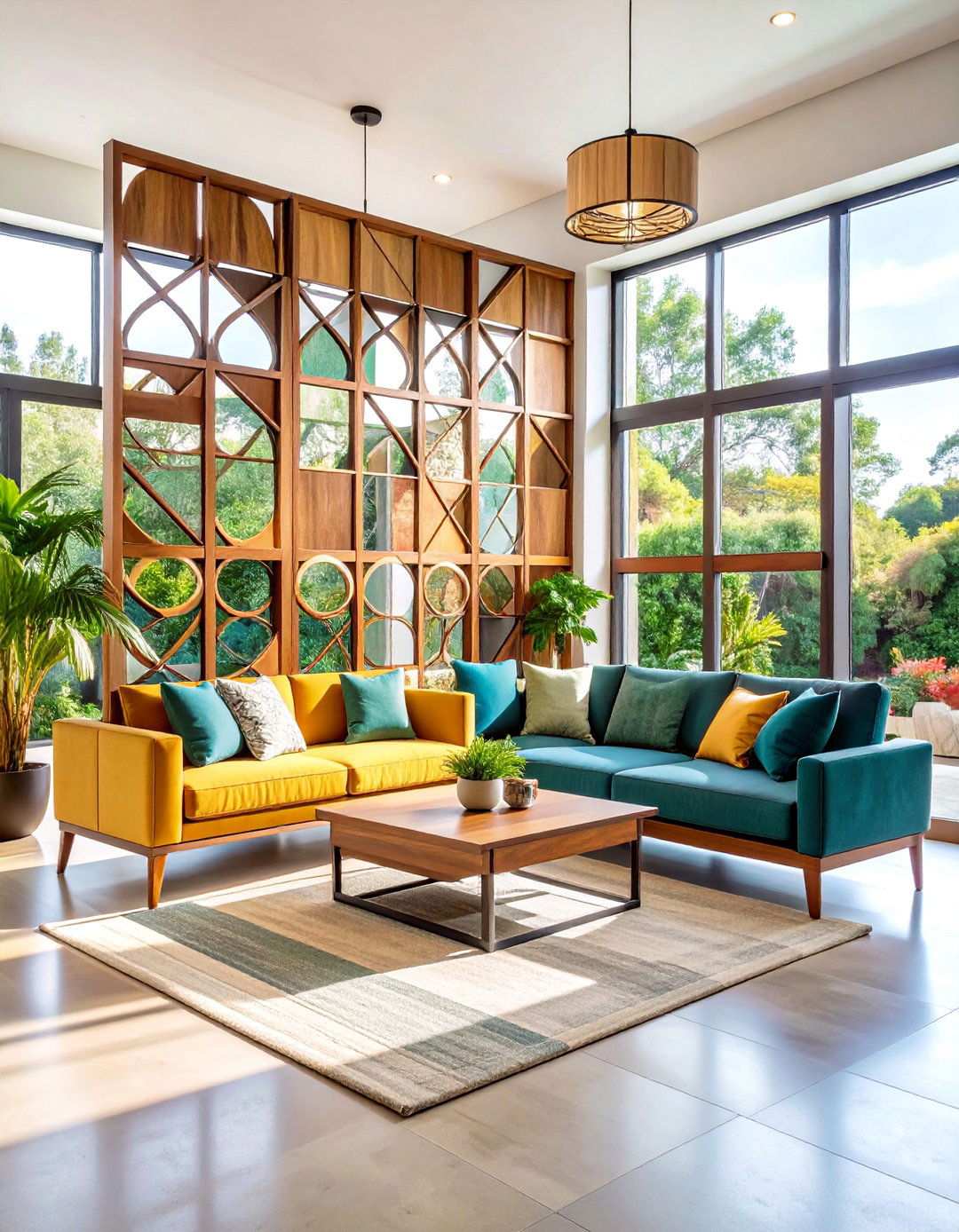 Bauhaus Geometric Room Dividers - 20 Bauhaus Interior Design Ideas