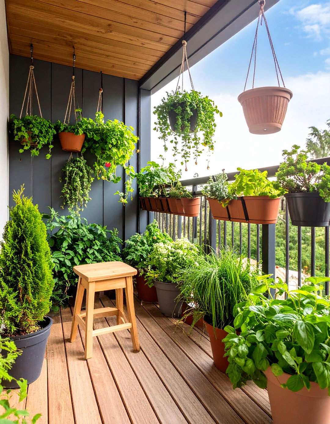 Bedroom Balcony Plant Oasis - 20 Bedroom Balcony Ideas