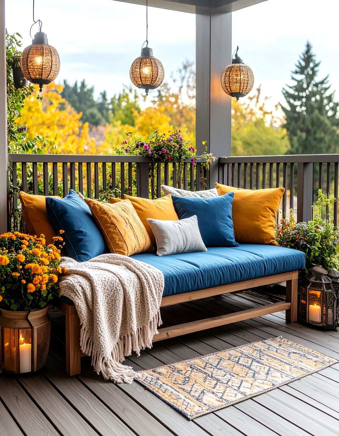 Bedroom Balcony Storage Bench Seating - 20 Bedroom Balcony Ideas