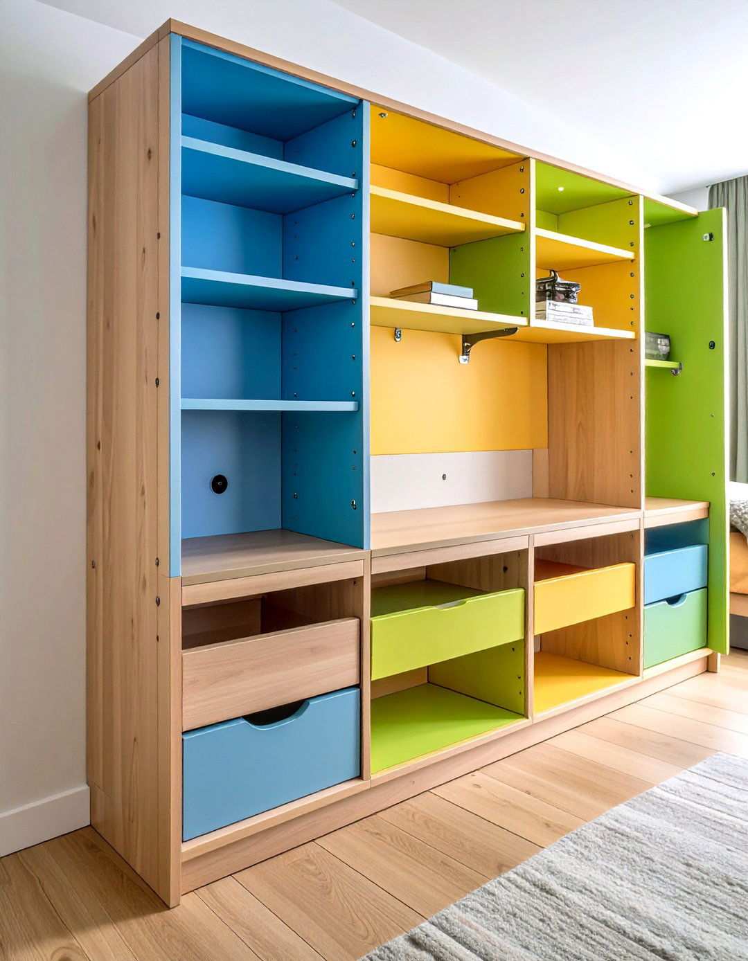 Bedroom Office Floating Shelf Desk - 20 Bedroom Office Ideas