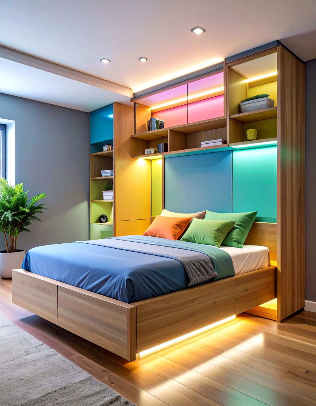 Bedroom Office Murphy Bed Command Center - 20 Bedroom Office Ideas