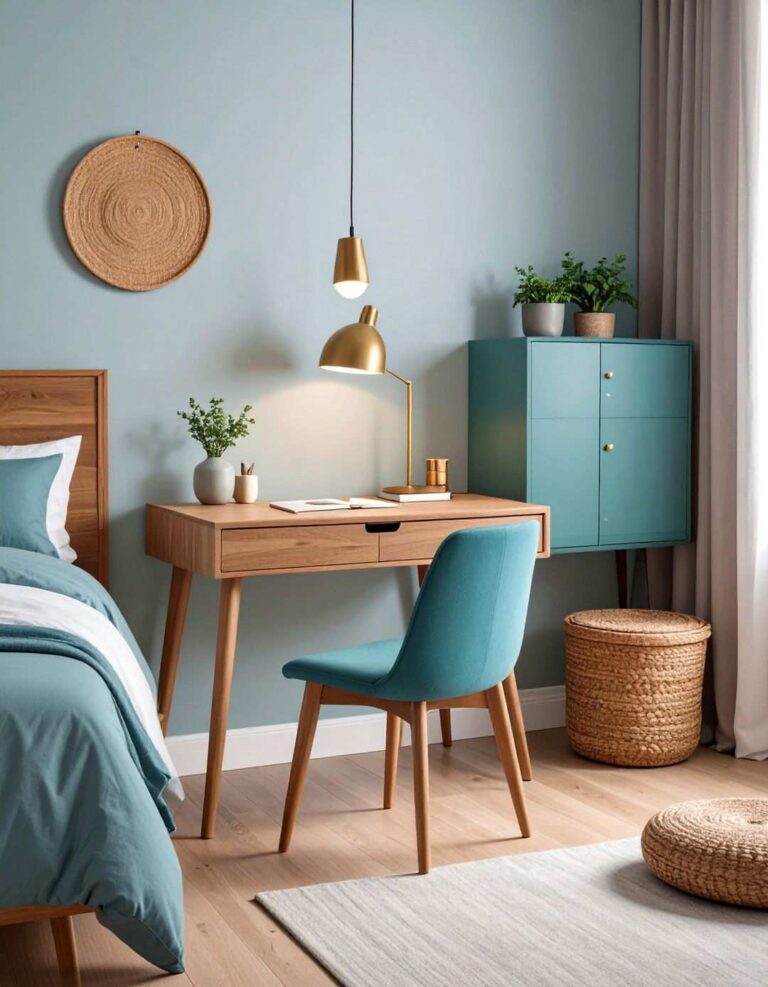 Bedroom Office Nightstand Swap Workstation - 20 Bedroom Office Ideas