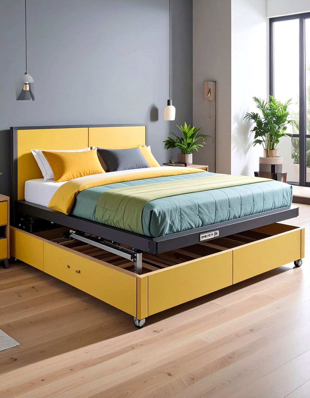 Bedroom Storage Lift Up Platform Bed - 20 Bedroom Storage Ideas