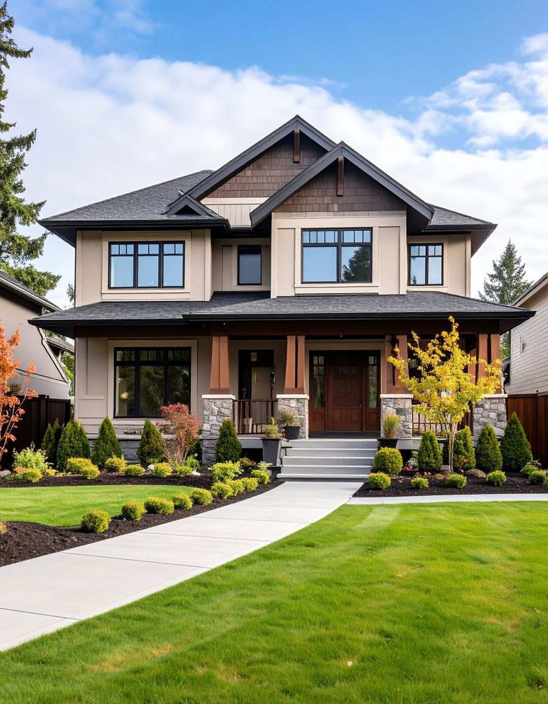 Beige and Taupe Color Palettes - 20 1980s House Exterior Ideas